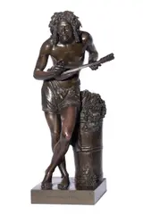 Francisque Joseph Duret, Vendangeur Improvisant sur un Sujet Comique, 1839, bronze