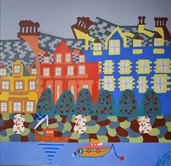 Cameron Morgan, Tobermory, Scotland, 2018, oil on canvas
