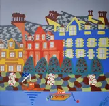 Cameron Morgan, Tobermory, Scotland, 2018, oil on canvas