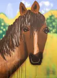 Thom Roberts, A Horse Called Jail, 2020, acrylic on canvas
