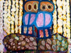 Catherine McGuiness, Water Fludge Ducks, 2021, acrylic on canvas