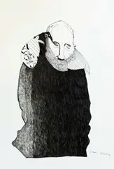 Sam Jevon, Fading, 2019, pen on paper