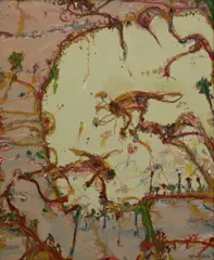 John Olsen, Billabong, 1995, oil on canvas