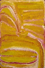 Eubena Nampitjin, Kinyu, 2007, synthetic polymer paint on linen