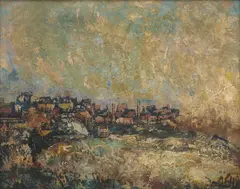 Sam Fullbrook, Dudley Flats, West Kensington, c.1949, oil on canvas