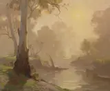 Ernest Buckmaster, Landscape, oil on canvas