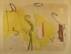 Jenny Watson, Self Portrait as a Narcotic, 1990, lithograph, ed. 11/25