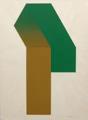 Paul Zika, Abstract I, 1972, screenprint, ed. 7/16