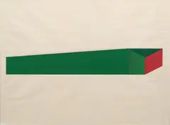 Paul Zika, Abstract III, 1973, screenprint, ed. 5/14