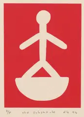 The Substitute by David Band, 1996, screenprint, ed. P/P, sold Nov 2021