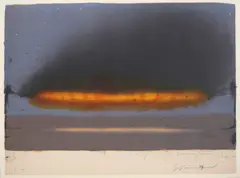 Fire (Elements) by Tim Storrier, 2005, lithograph, ed. 82/87, sold Nov 2021