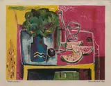 Kenneth Hood, Watermelon, 1954, linocut
