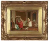 Marie de Garay, The New Dress, oil on panel