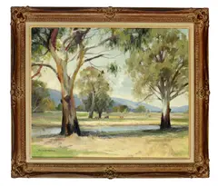 Dermont Hellier, Towards Yea, 1964, oil on board