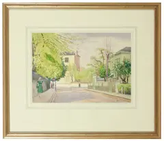 Douglas Robert Dundas, Spring in the Boltons, 1952, watercolour