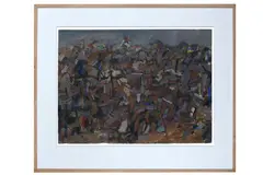 Arch Cuthbertson, Untitled Landscape, mixed media on paper