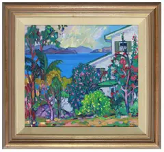 John Rigby, Light Keeper's House, Dent Island, 1986, oil on canvas