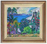 John Rigby, Light Keeper's House, Dent Island, 1986, oil on canvas