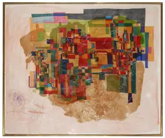 Dale Frank, The End Of The Honeymoon (Roslyn's Recession), 1992, mixed media on paper