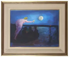 Charles Blackman, The Fisherman's Dream, 1965, oil on board
