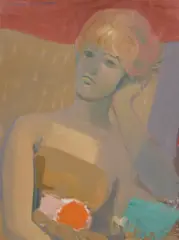 Constance Stokes, Portrait of the Artist's Daughter, 1961, oil on board