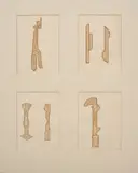 Rosemary Madigan, Abstract Forms, 1982, paper collage on paper (4)