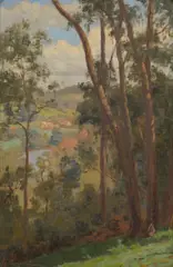 Jo Sweatman, Looking Towards the Yarra, oil on canvas