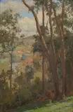 Jo Sweatman, Looking Towards the Yarra, oil on canvas