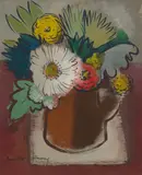 Anne Montgomery, Still Life in a Jug, gouache on paper