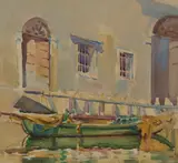 Elma Roach, The Canal Chioggia, 1929, watercolour on paper