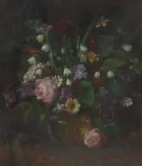 Alice Marion Ellen Bale, Floral Study, oil on board