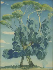 Kenneth Robertson Macqueen, (Monarchs of the Landscape), watercolour on paper