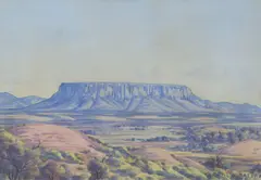 Albert Namatjira, Mount Connor, watercolour