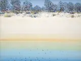Hal Hattam, Coastal Scene, oil on canvas