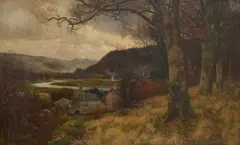 Walter Follen Bishop, The Farm in the Valley, oil on canvas