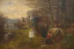 Florence Fitzgerald, The Rehearsal - Burnham Beeches, oil on canvas