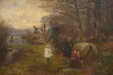 Florence Fitzgerald, The Rehearsal - Burnham Beeches, oil on canvas