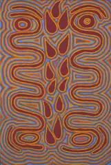 Tjukukalyu by Jimmy Tchooga, synthetic polymer paint on canvas, sold Aug 2021