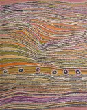Wanakiji Jukurrpa (Bush Tomato Dreaming) by Liddy Walker Napanangka, 2007, synthetic polymer paint on canvas, sold Aug 2021