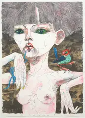 Del Kathryn Barton, That's When I Was Another Tree 3, 2007, lithograph ed. 22/30