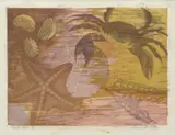 Florence Higgs, Rockpool, linocut ed. 6/11