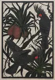 Rachel Newling, Palm Cockatoos, linocut ed. A/P