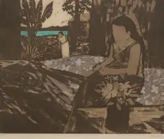 Ray Crooke, Islanders, 1977, etching and aquatint ed. A/P