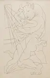 Pablo Picasso, Minotaure Embrassant une Femme, etching ed. of 55