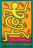 Keith Haring, Montreux Jazz Festival 1983 (Yellow), offset lithographic poster