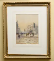 Rose Maynard Barton, College Green, Dublin, 1892, watercolour