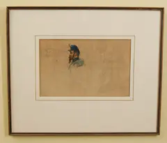 George Housman Thomas, A Study of a Group of French Crimean Soldiers in, 1855, pencil and watercolour