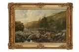 Thomas Morris Ash, On the Llugury Bettws-y-Coed North Wales, oil on canvas