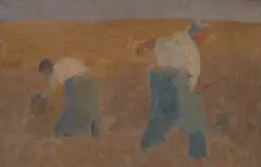 Harvest by E. Phillips Fox, oil on panel, sold May 2021
