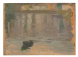 E. Phillips Fox, River Reflections, oil on panel